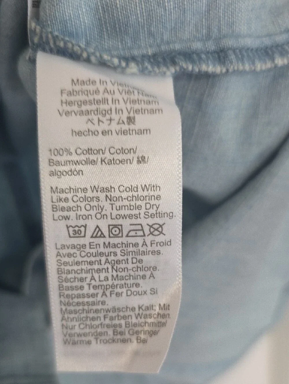 NWT J.Crew Factory Signature Fit Chambray Shirt Lovers Lane XL